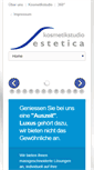 Mobile Screenshot of kosmetikstudio-estetica.ch